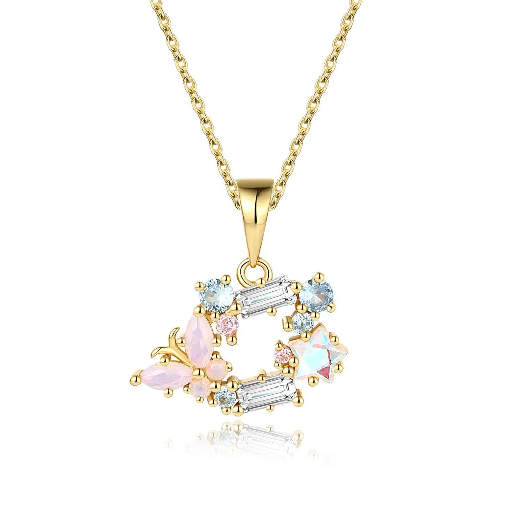 Vanessa Pendant Necklace for Women - Elegant Gold Plated Jewelry Gift for Her - Perfect for Date Night, Wedding & Special Occasions