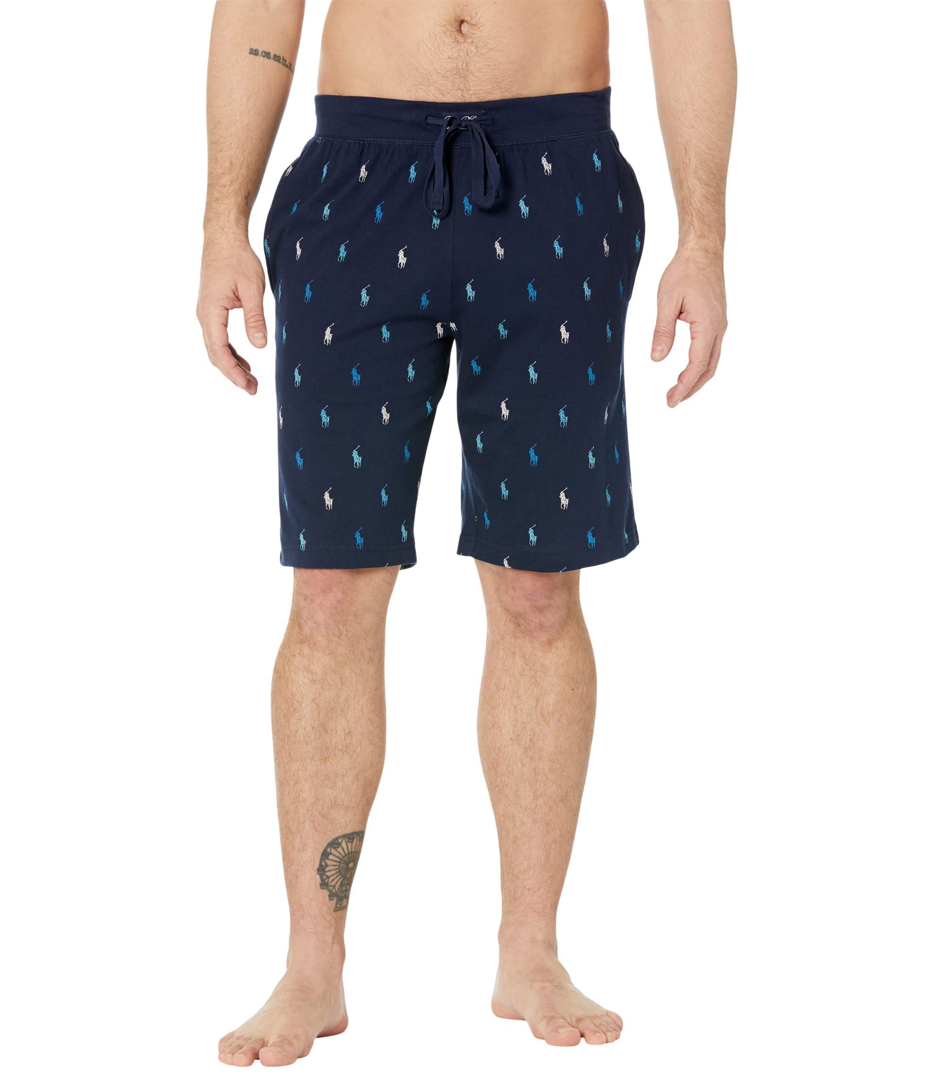 Polo Ralph Lauren Men's Rib Waistband Knit Sleep Shorts - Comfortable Lounge & Sleepwear for Men