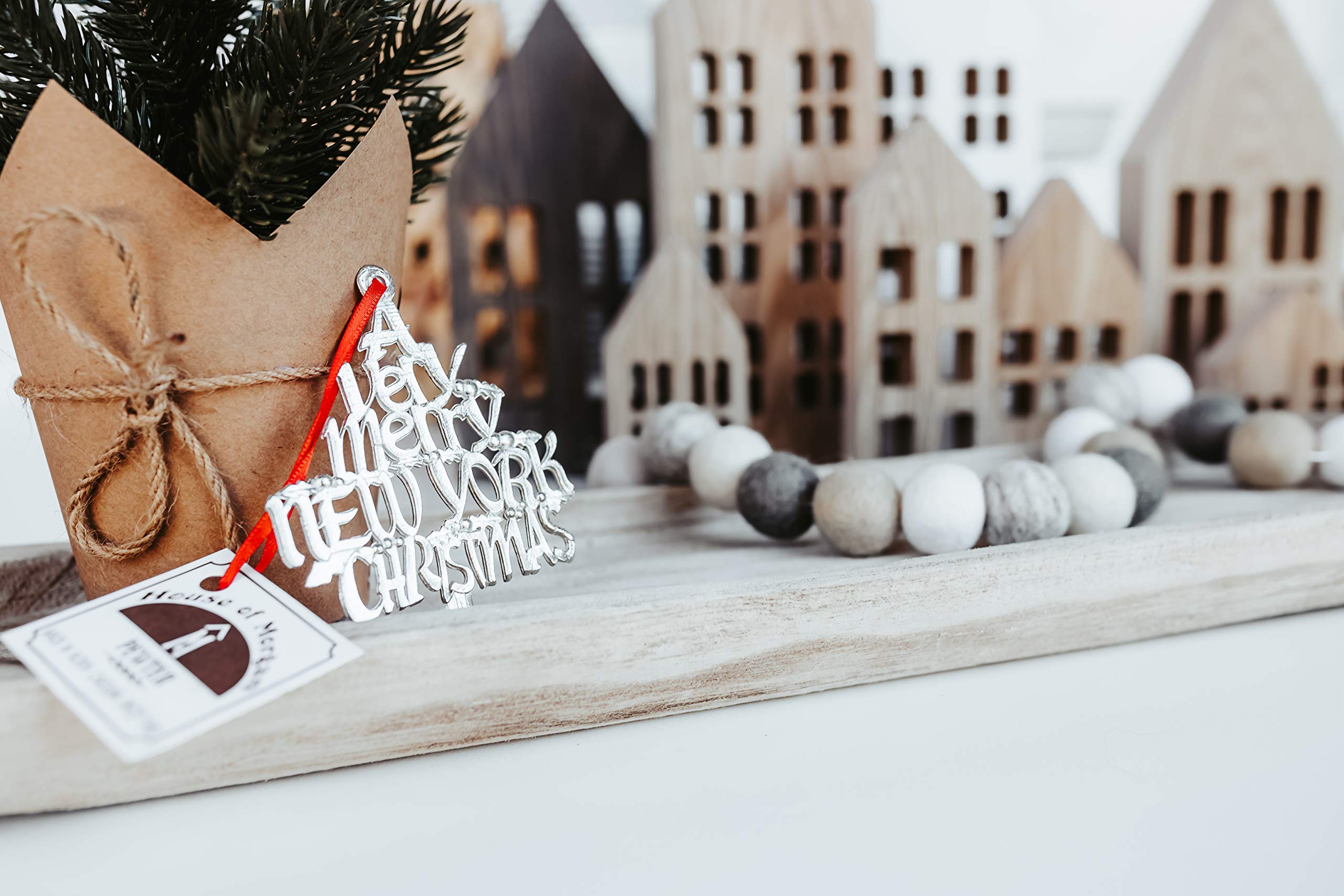 Handmade New York Christmas Ornaments - Unique Holiday Tree Decorations for Home, Office & Gifts | Perfect for Christmas Tree Decor, Holiday Parties & New York Souvenirs