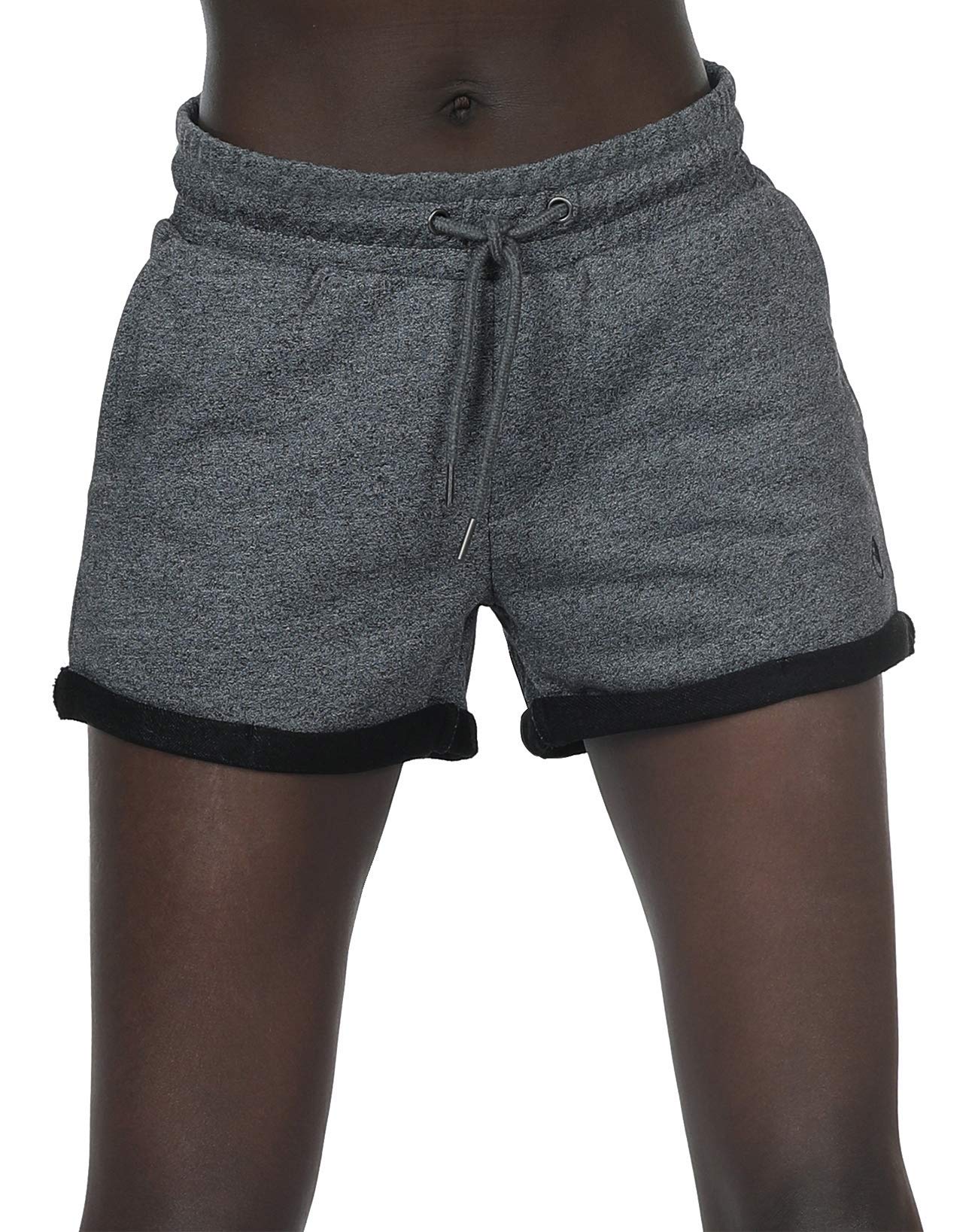 Icyzone Women's Workout Lounge Shorts - Athletic Running Jogging Cotton Sweat Shorts for Yoga, Gym & Casual Wear