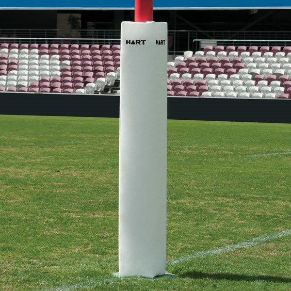 HART Square Rugby Post Pads - 25cm (Set of 4) - High-Density Foam Protection for Rugby Goal Posts - Perfect for Training & Match Safety