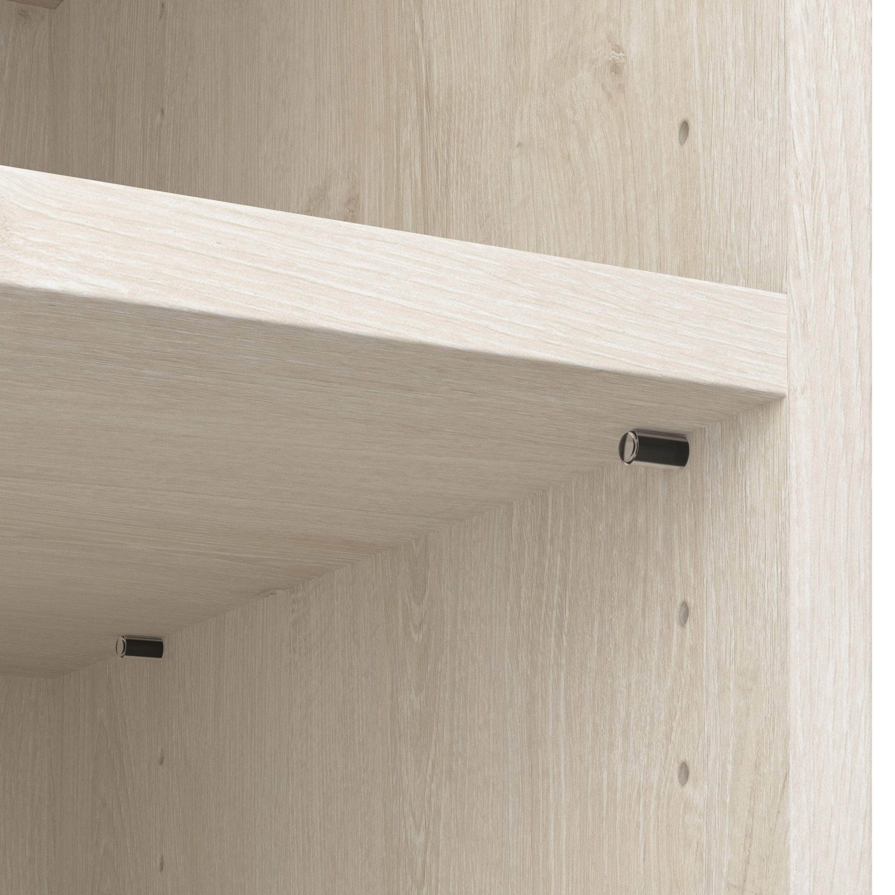 Space-Saving Low Storage Unit with Hanging Rod - 3 Color Options for Bedroom, Closet & Entryway Organization