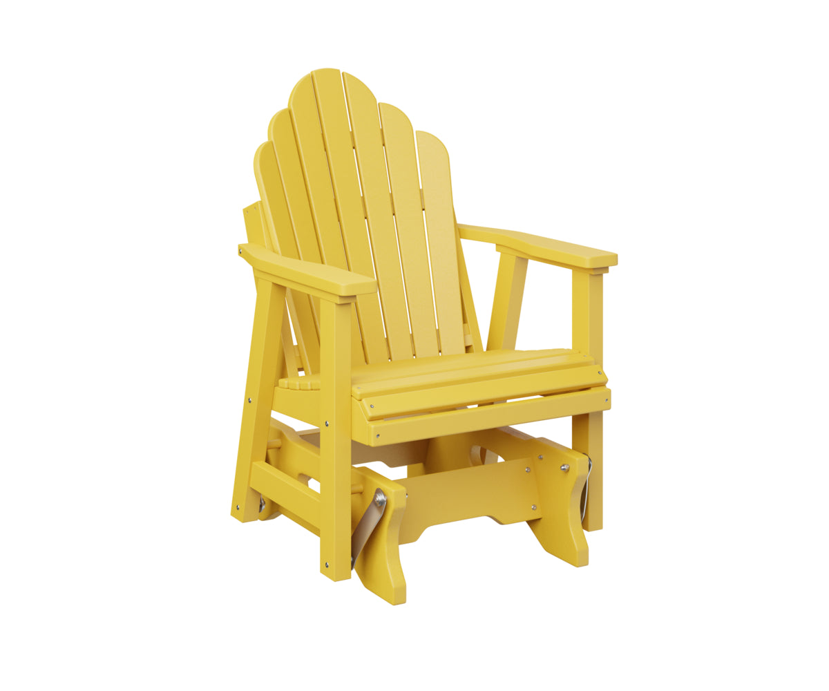 Berlin Gardens Cozi Back Single Glider - Comfortable Outdoor Rocking Chair for Patio, Porch & Garden Relaxation | Perfect for Reading, Lounging & Enjoying Nature