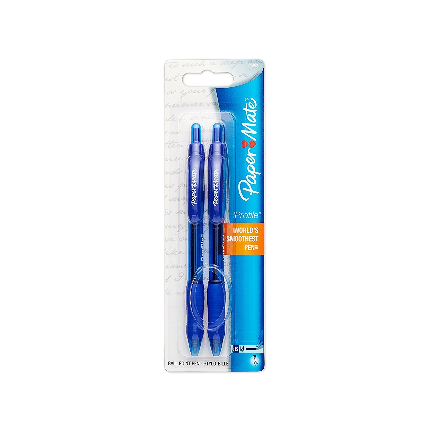 Paper Mate Retractable Ballpoint Pen - 1.4mm Medium Point, Smooth Blue Ink - Perfect for Office, School & Everyday Writing Tasks