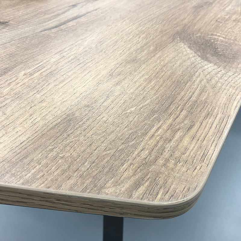 EASTON Executive Desk with Left Return 2.2m to 2.4m - Warm Oak & Black Finish - Modern Office Desk for Home & Business Workspaces