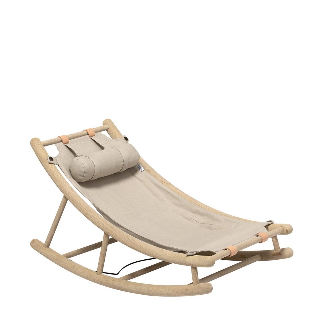 OLIVER FURNITURE Solid Oak Wood Baby Rocker Chair - Natural Wooden Nursery Rocking Chair for Infants & Toddlers - Perfect for Bedroom, Nursery, or Living Room