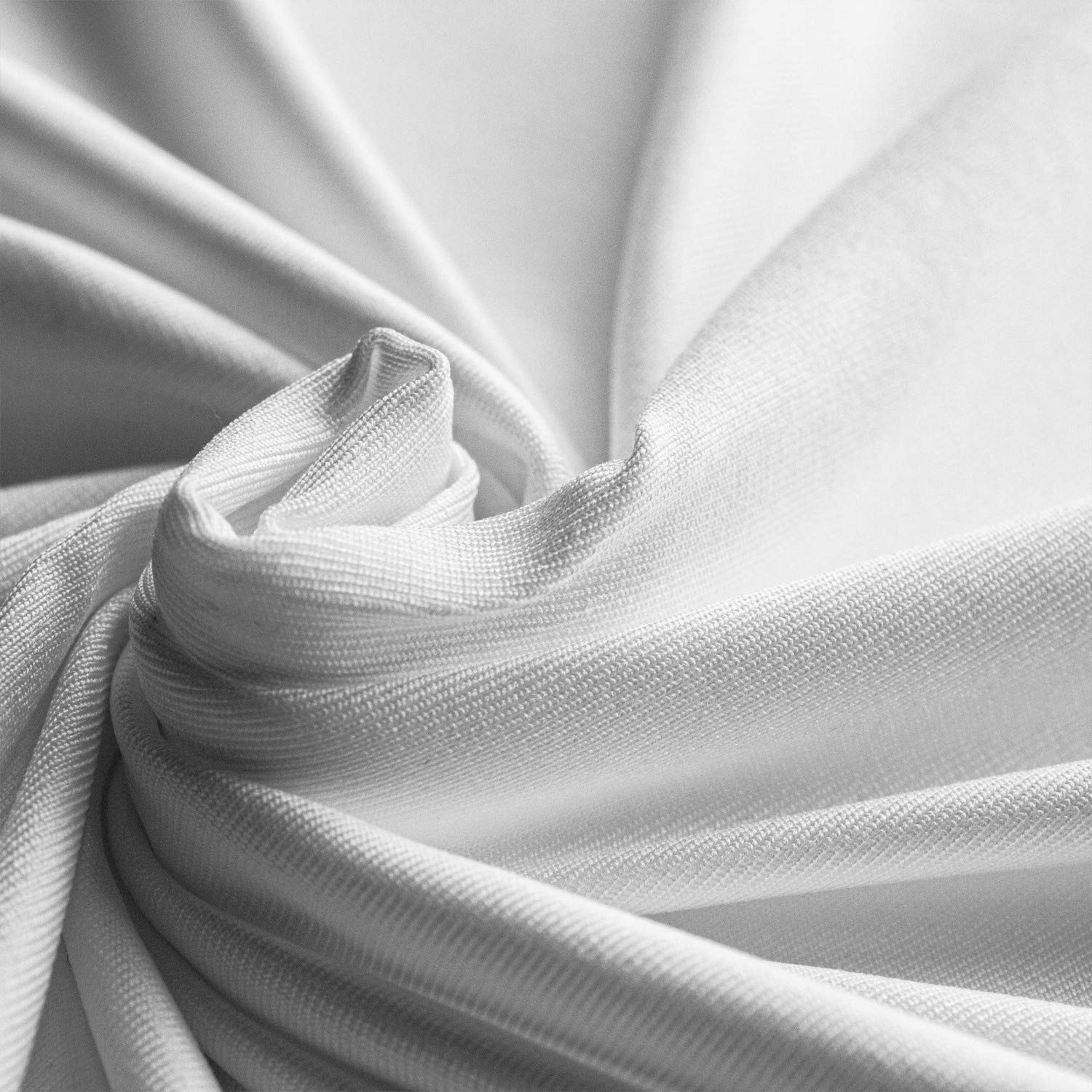 Ambesonne Anchor Fabric by The Yard - Small White Anchors & Red Hearts Stretch Knit Fabric for Clothing, Sewing & DIY Crafts (Black/White/Red) | Perfect for Romantic Vacation Apparel, Home Decor & Gift Projects