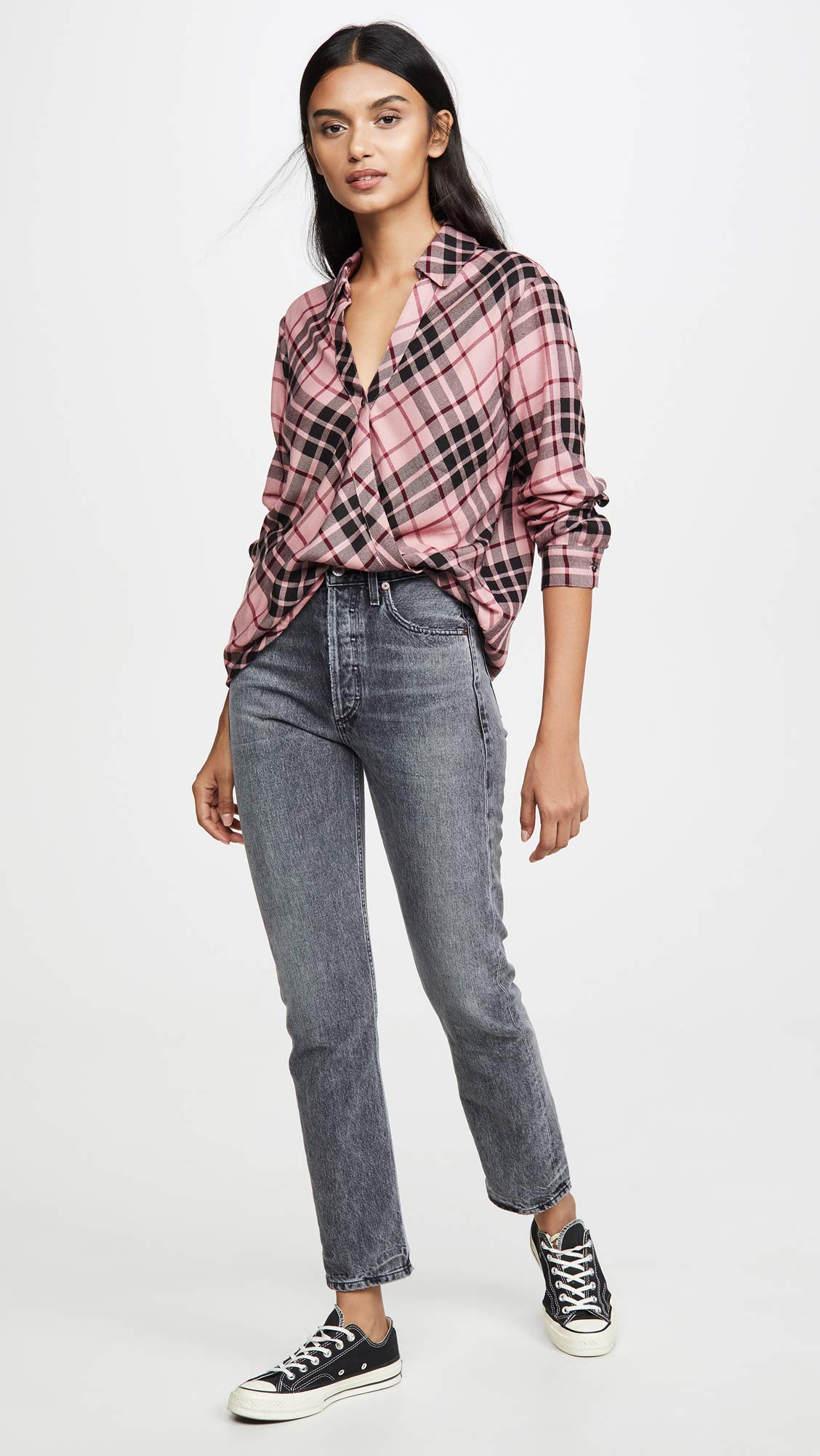 Elegant Women's Surplice Long Sleeve Blouse - Perfect for Office Wear, Date Night & Casual Outfits