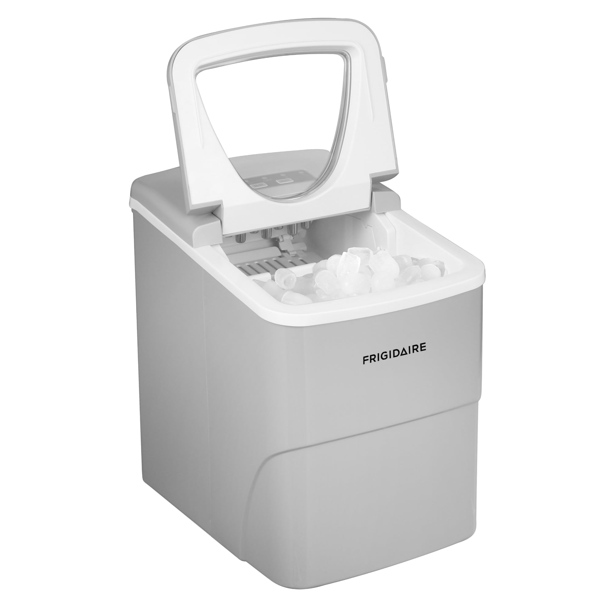 Frigidaire EFIC108-Silver Compact Countertop Ice Maker - 26 lbs Daily Output, Portable & Energy Efficient - Perfect for Home, Office, RV, and Outdoor Use