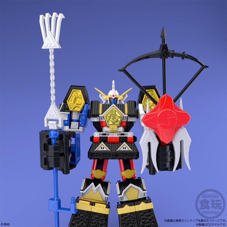 Bandai Shokugan Super MiniPla Power Rangers Shogun Megazord Model Kit - Buildable Collectible Action Figure for Kids & Adults - Perfect for Display, Play & Anime Fans Collection