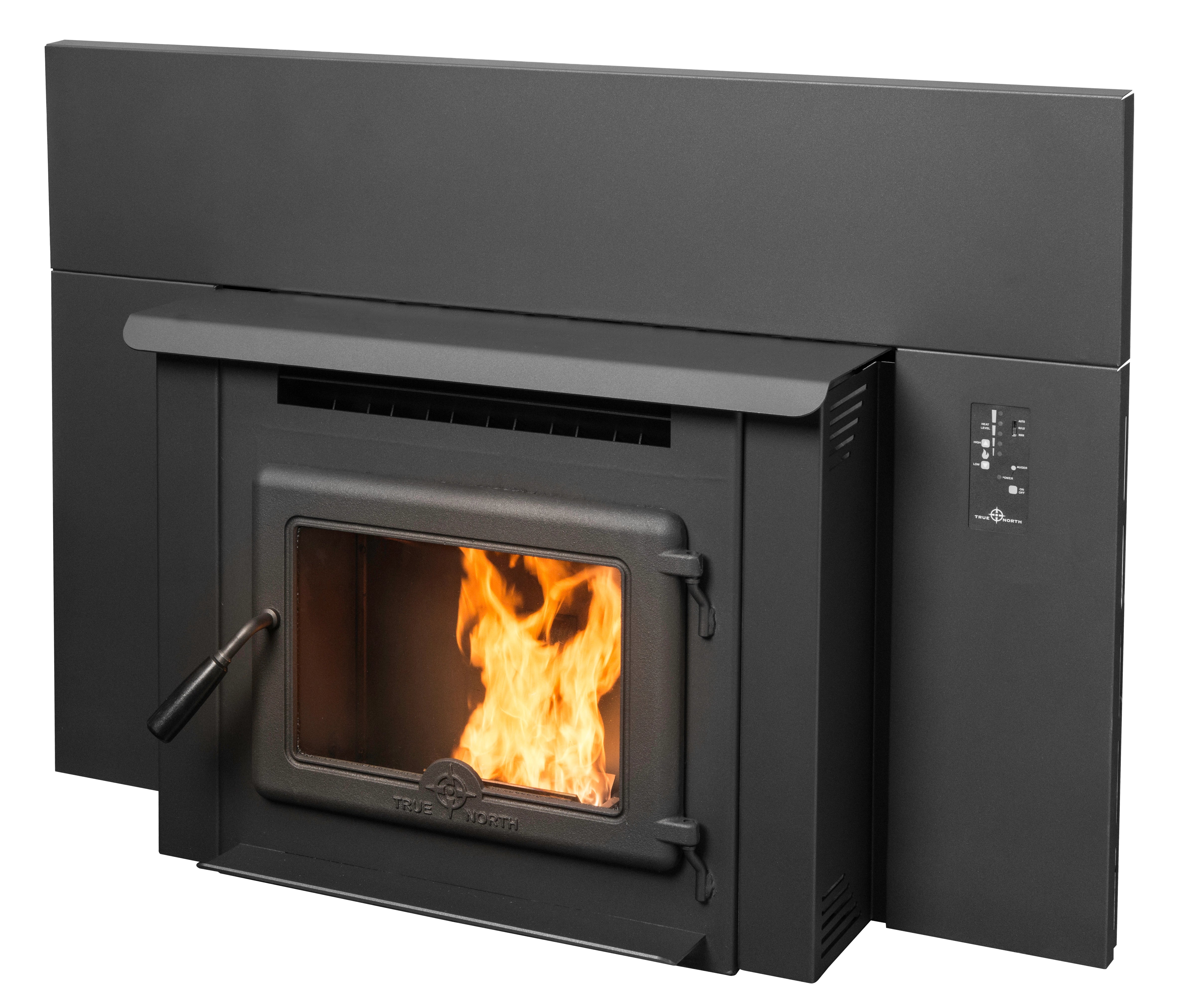 True North TN40 Pellet Fireplace Insert - Efficient & Eco-Friendly Heating Solution for Home, Cabin, or RV | Perfect for Winter Warmth & Cozy Ambiance
