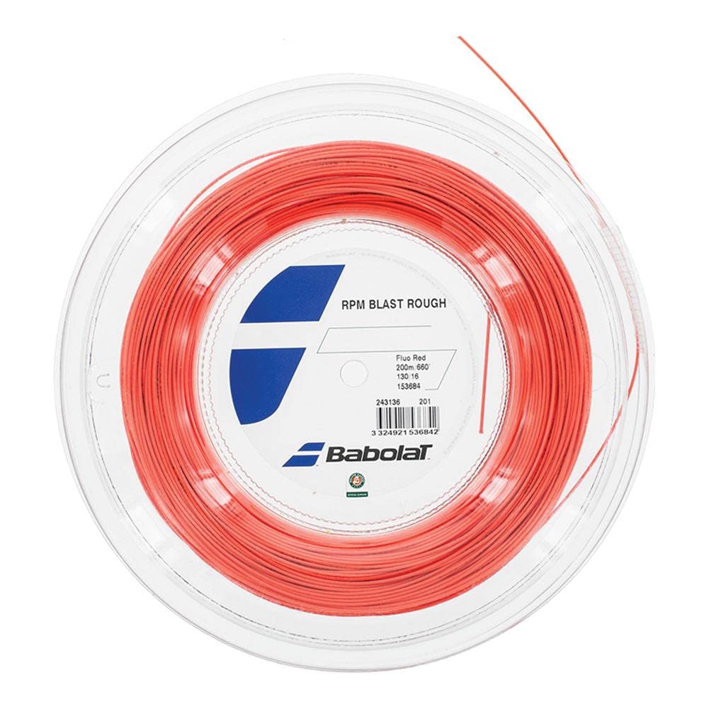 Babolat RPM Blast Rough 1.35mm/15L Tennis String Reel - Black | High Spin & Durability for Competitive Play | Perfect for Hard Court & Clay Court Matches