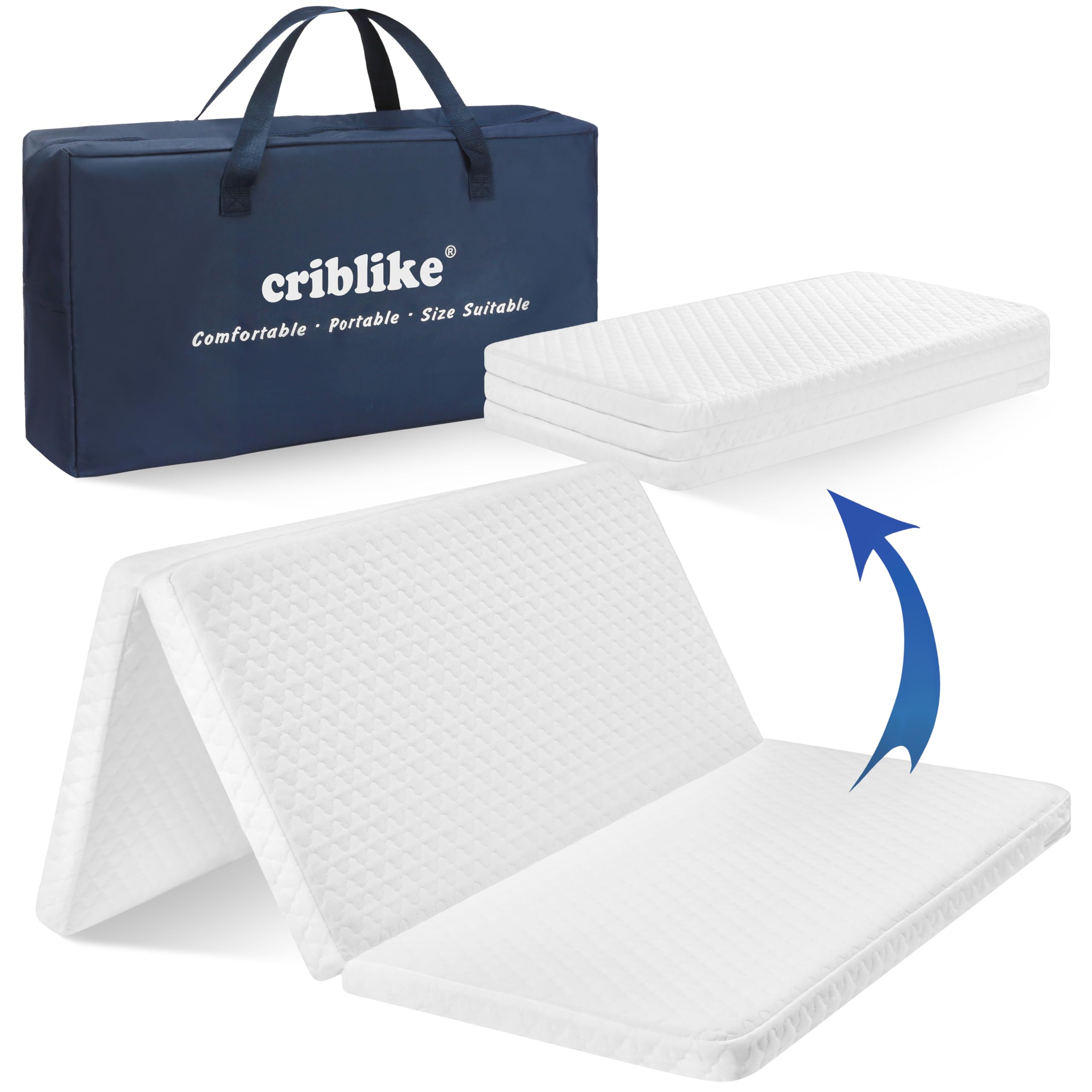 **Waterproof Trifold Pack and Play Mattress Pad 38