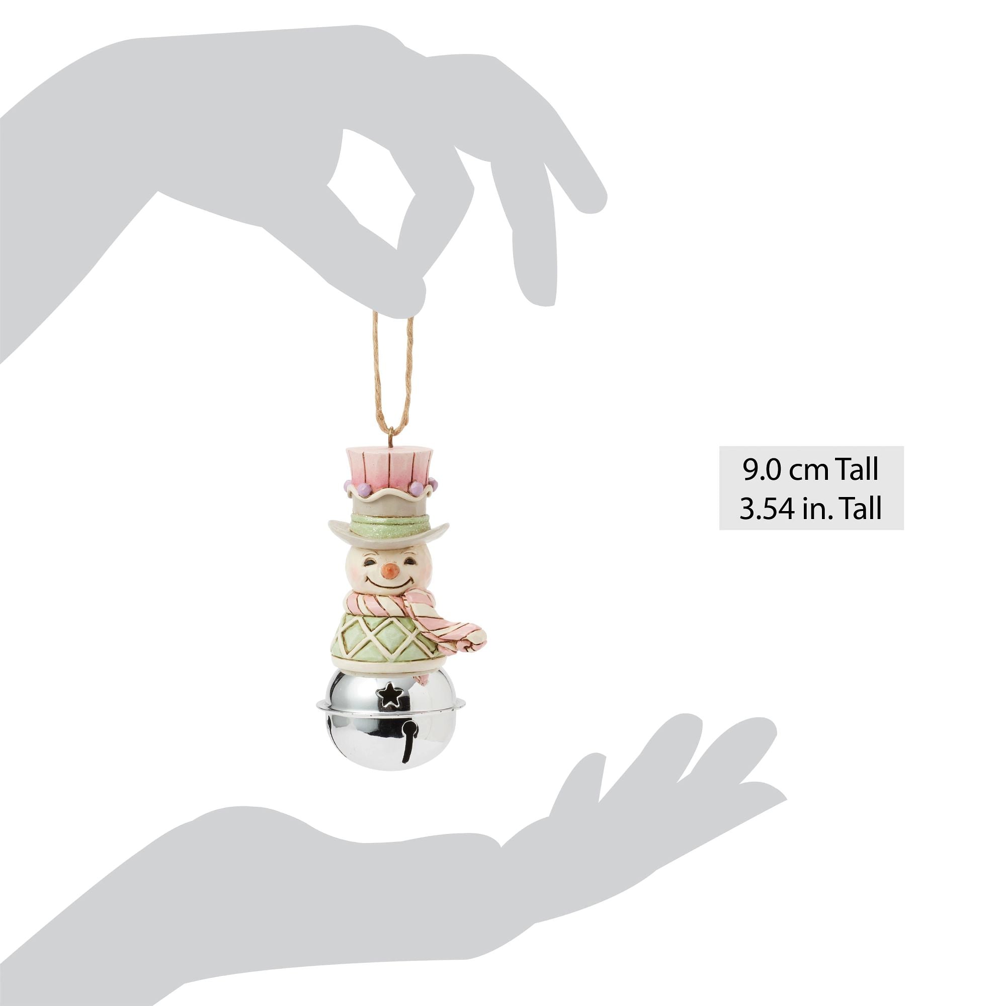 Heartwood Sweets Snowman Bell - Christmas Tree Ornament, Holiday Home Decor, Winter Gift for Kids & Adults - Perfect for Xmas Decorations & Festive Party Favors