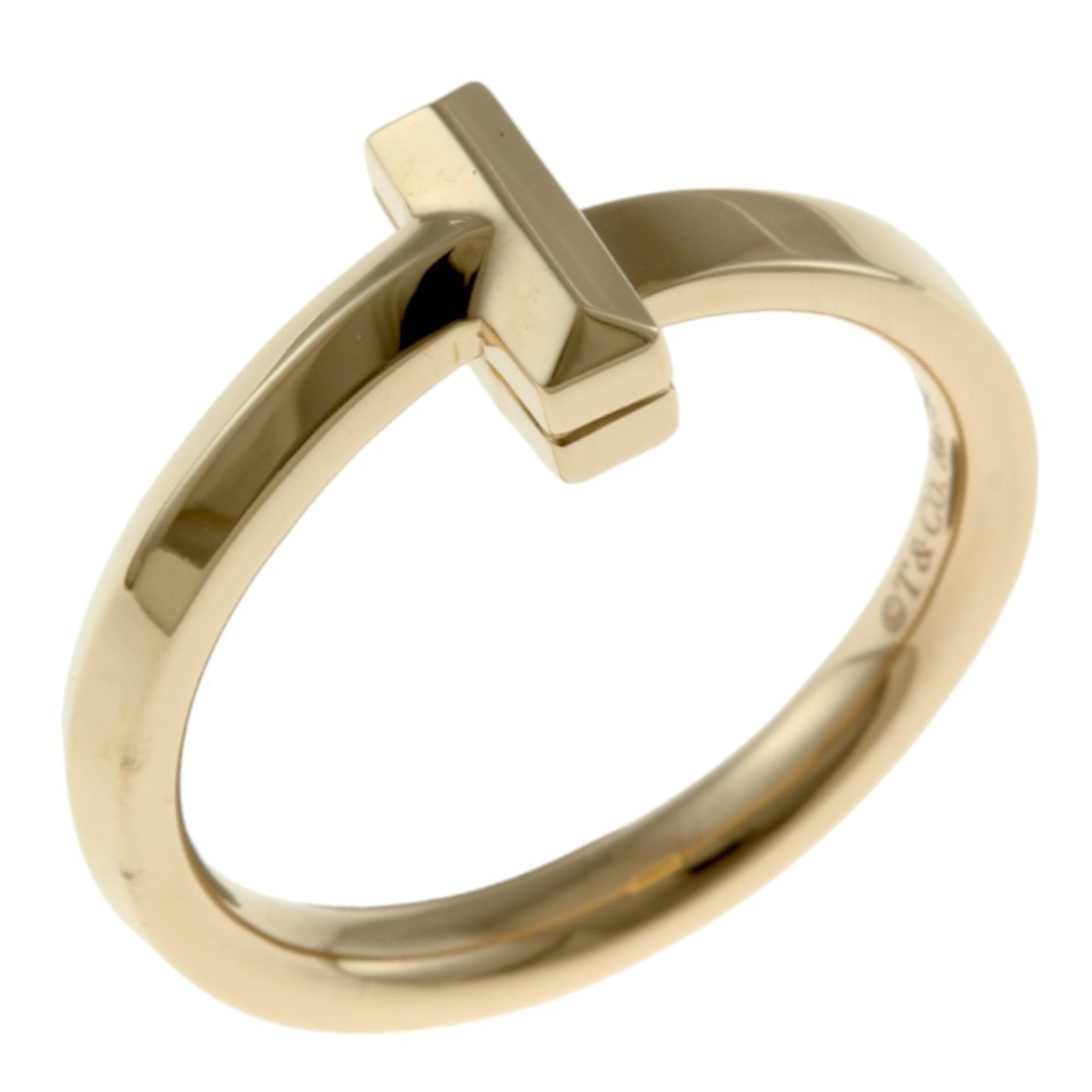 18K Rose Gold T Band Ring for Women - Tiffany & Co Inspired Elegant Jewelry Gift for Anniversary, Valentine's Day & Special Occasions