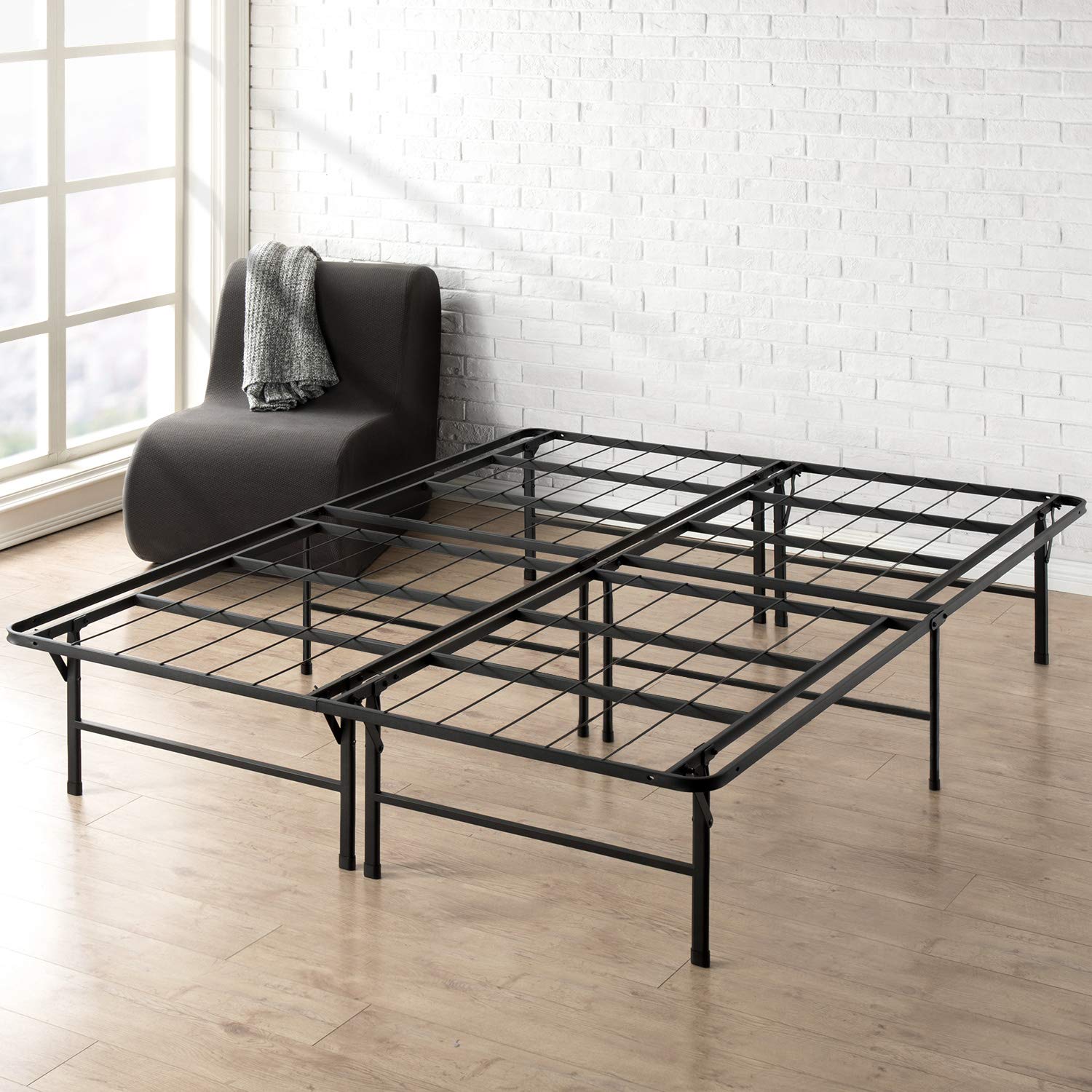 14 Inch Premium Steel Bed Frame with Platform - Twin Size, Best Price Mattress for Kids, Guest & Dorm Rooms | Sturdy Support & Noise-Free Design