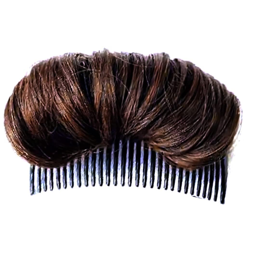 Dark Brown Invisible Hair Clip - Hair Bump Insert for Volume & Princess Styling | Hair Bun & Crown Shaper Accessories | Perfect for Weddings, Prom & Special Occasions