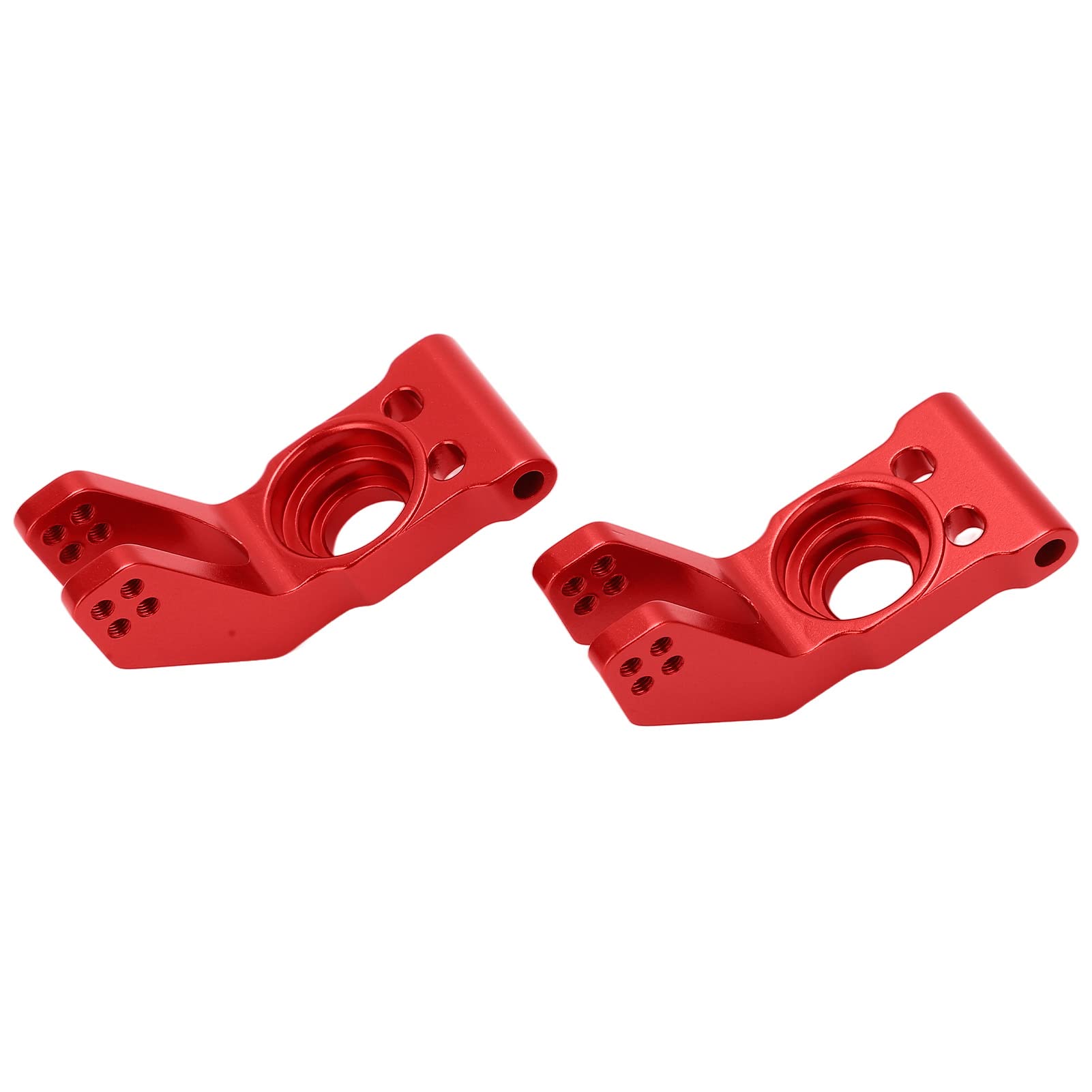 RiToEasysports 1/10 Scale Aluminum Alloy RC Car Rear Axle Seat - High Strength Rear Hub for Remote Control Model Cars (Red) - Perfect for Off-Road Racing and DIY RC Car Upgrades