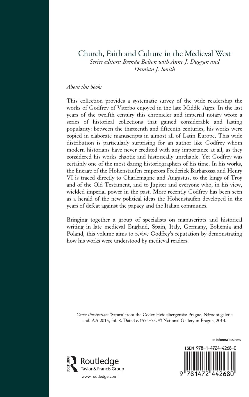 Godfrey of Viterbo and His Readers: Medieval European Imperial History & Universal Chronicles | Church, Faith & Culture Studies | Perfect for Academic Research & Medieval History Enthusiasts