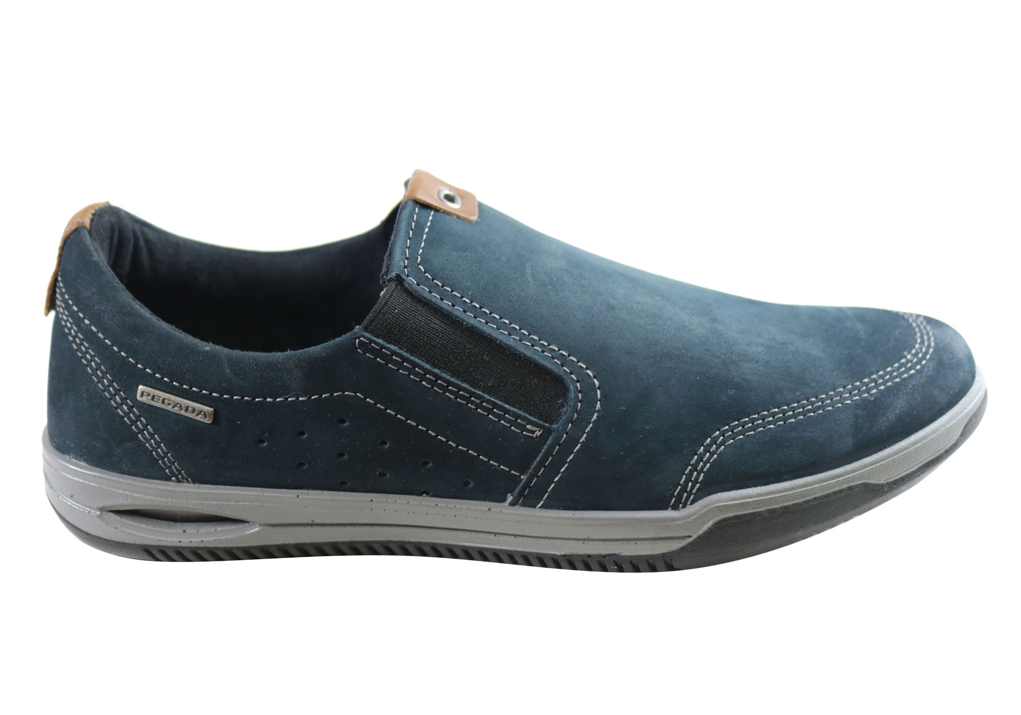Lincoln Men's Leather Slip-On Comfort Casual Shoes - Handmade in Brazil - Perfect for Work, Travel & Everyday Wear
