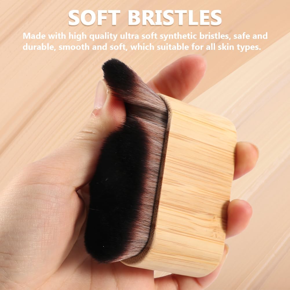 Professional Kabuki Tanning Brush - Self Tan Brush for Body & Face, Soft Bristles with Sturdy Handle - Perfect for Fake Tan Application, Body Makeup Blending & Streak-Free Tanning | Ideal for Salon, Home Use & Travel Beauty Routine
