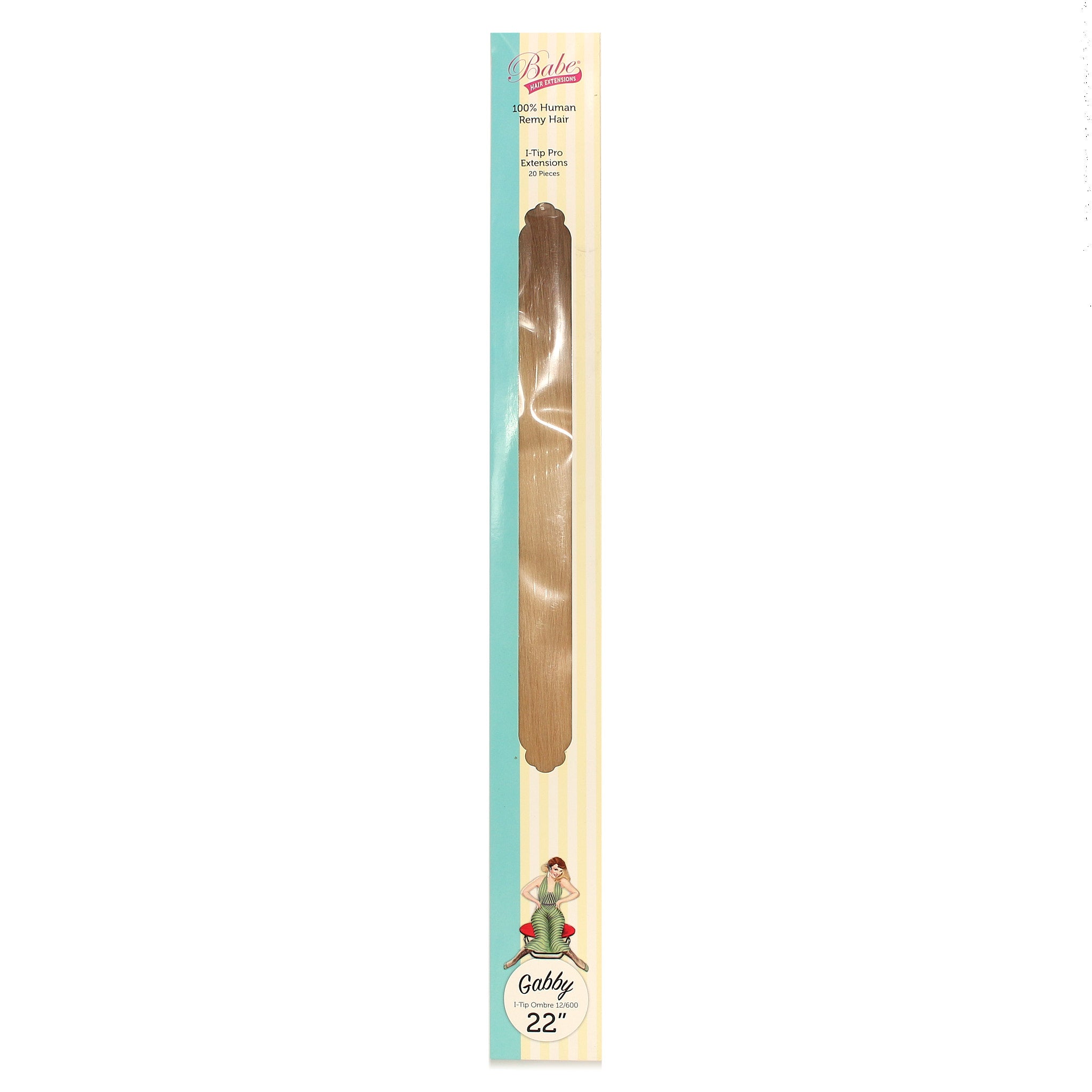 100% Human Remy Hair I-Tip Extensions - Gabby Ombre 12/600 22