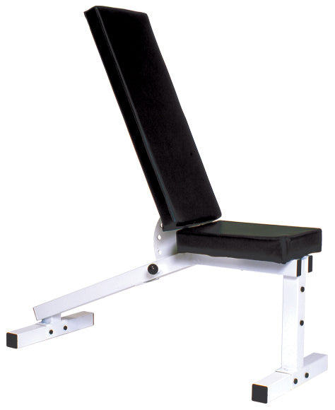 York Pro Series 206ID White Adjustable Incline Decline Bench - Home Gym Strength Training Equipment for Dumbbell Workouts & Full Body Exercises