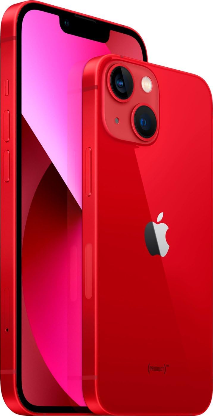Apple iPhone 13 128GB (PRODUCT)RED - Unlocked Renewed Smartphone with T-Mobile Compatibility | Perfect for Business, Travel & Daily Use