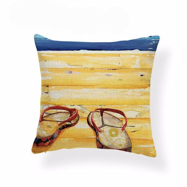 Coastal Vibe Series - Beach Home Decor Collection | Nautical & Boho Style Wall Art, Pillows & Décor for Beach House, Living Room & Bedroom