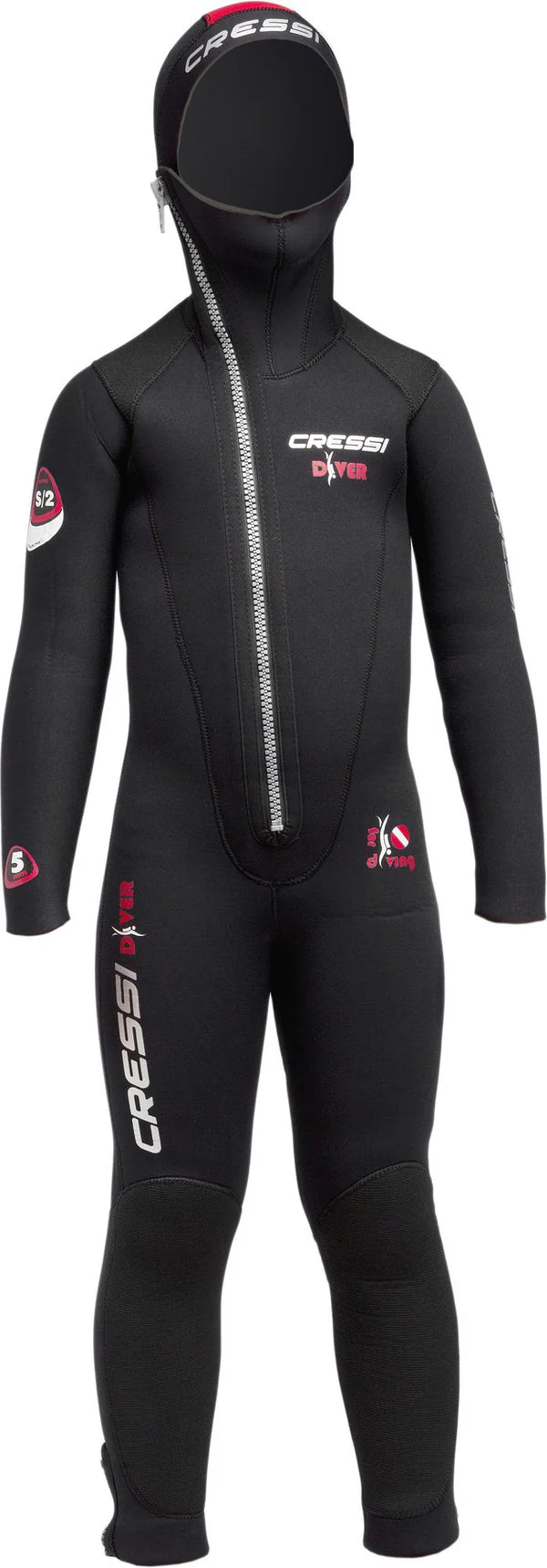 Cressi 5mm Junior Diver Wetsuit for Kids - Warm & Comfortable Scuba Diving Suit for Children | Perfect for Snorkeling, Swimming & Water Sports