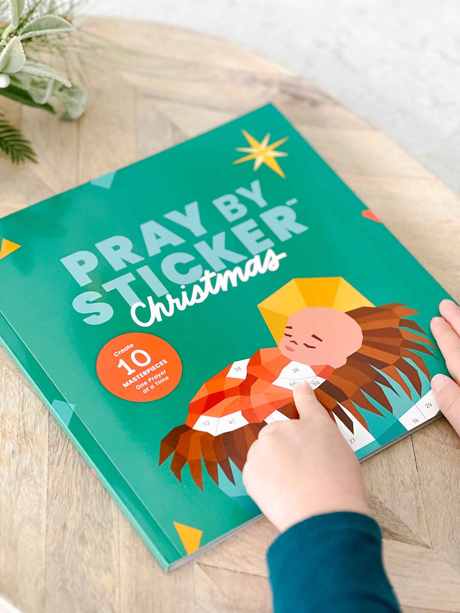 Pray By Sticker Christmas Activity Book for Kids - Fun Holiday Crafts, Bible Stories & Sticker Scenes - Perfect for Family Bonding, Sunday School & Christmas Gifts