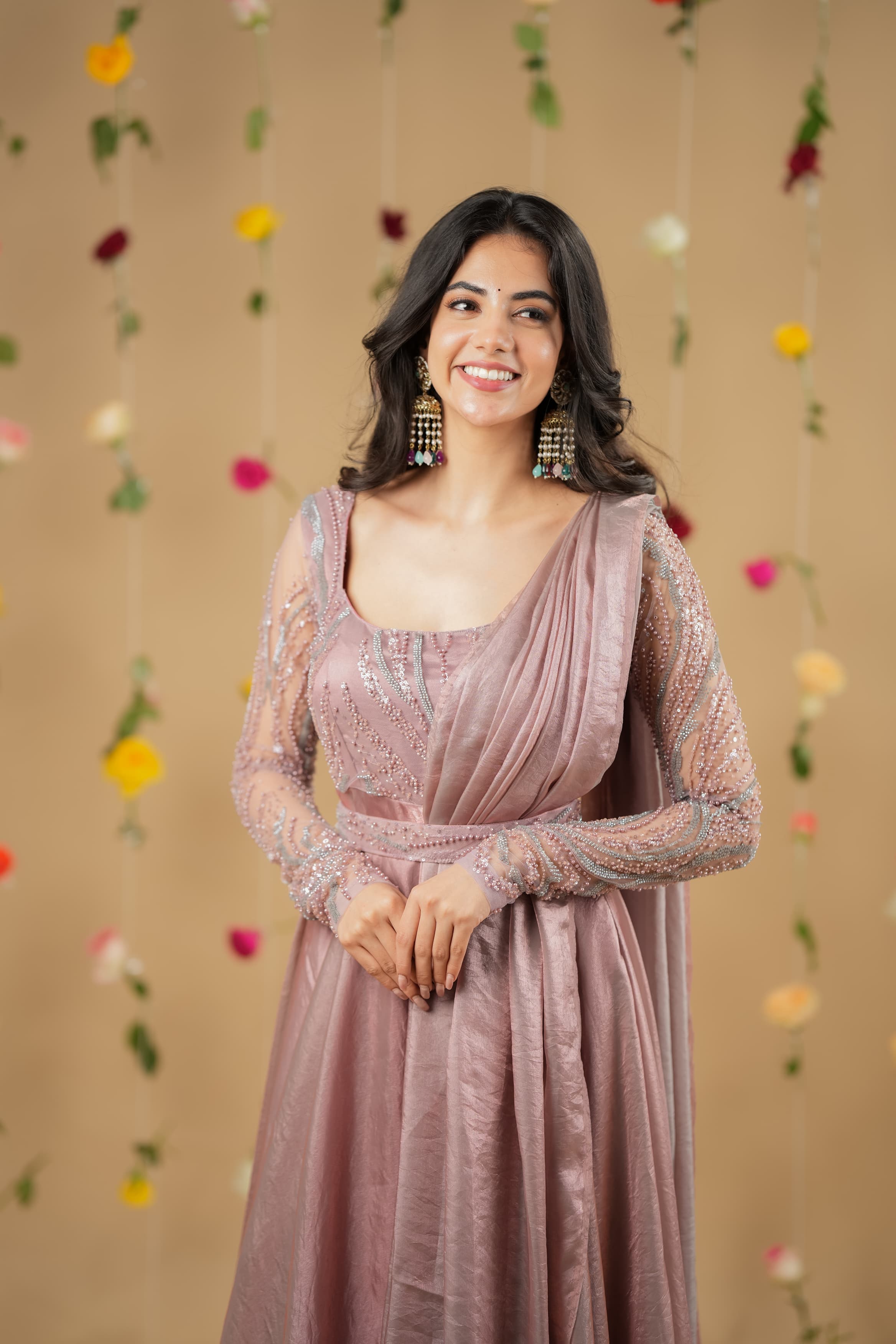 Uthra Premium Designer Anarkali Dress for Women - Elegant Indian Ethnic Wear for Weddings, Parties & Festivals