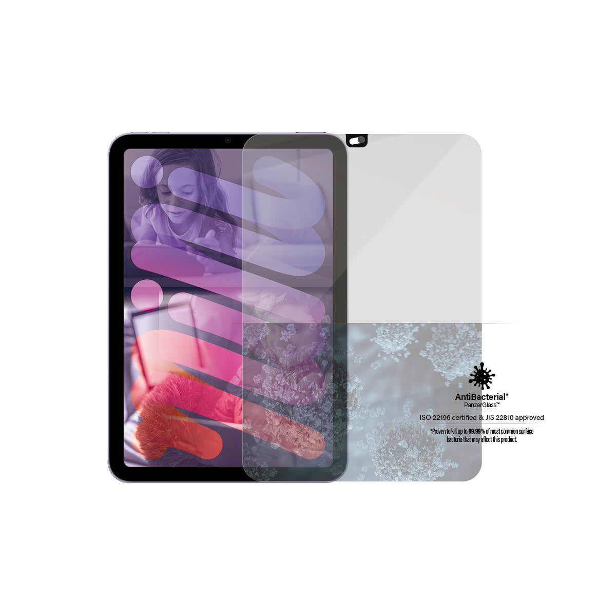 PanzerGlass Tempered Glass Screen Protector for iPad mini 8.3 Inch (21.1 cm) - Anti-Scratch, Anti-Fingerprint, Impact Resistant - Perfect for Work, Travel & Entertainment