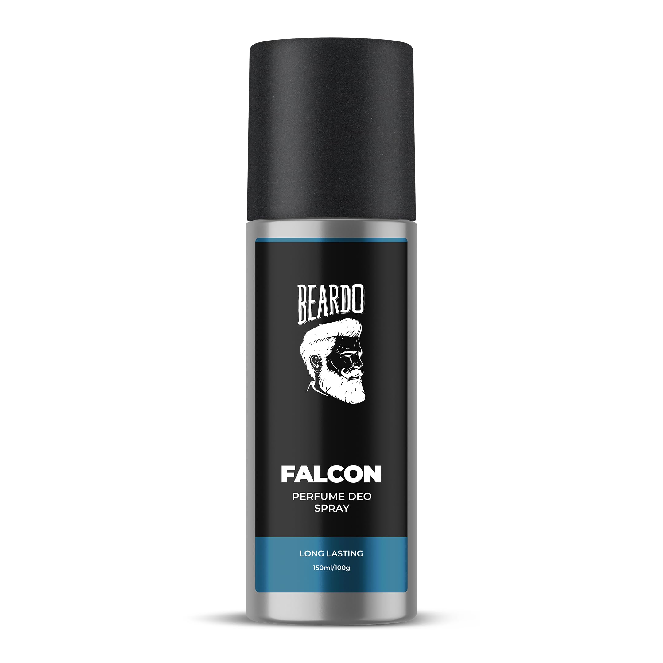 Beardo Falcon Perfume Deodorant 150ml for Men - Amber Fresh Musk Scent | Long Lasting Body Spray | Gift for Brother & Friends | Gym, Office & Date Night Fragrance