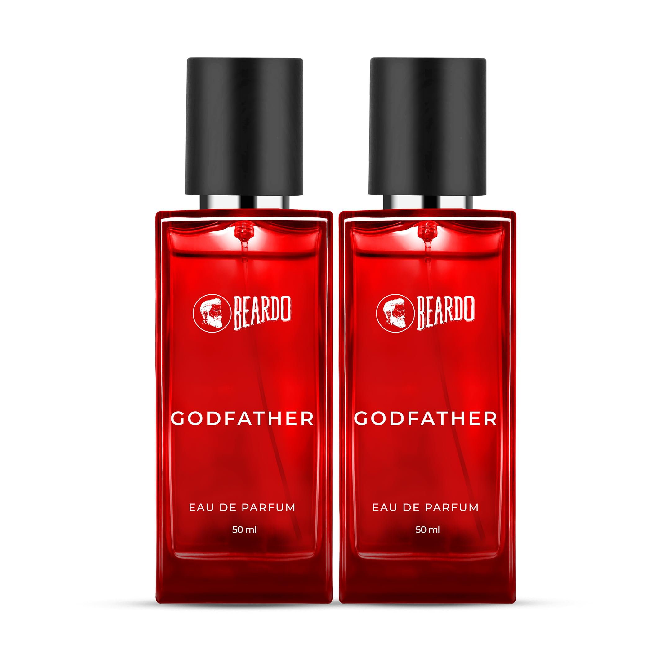 Beardo Godfather Perfume for Men - 50ml (Pack of 2) | Long Lasting Aromatic & Spicy Cologne | Date Night, Office & Special Occasion Fragrance | Mens Body Spray | Perfect Christmas Gift for Him, Boyfriend or Husband | Gifts for Men & Friends