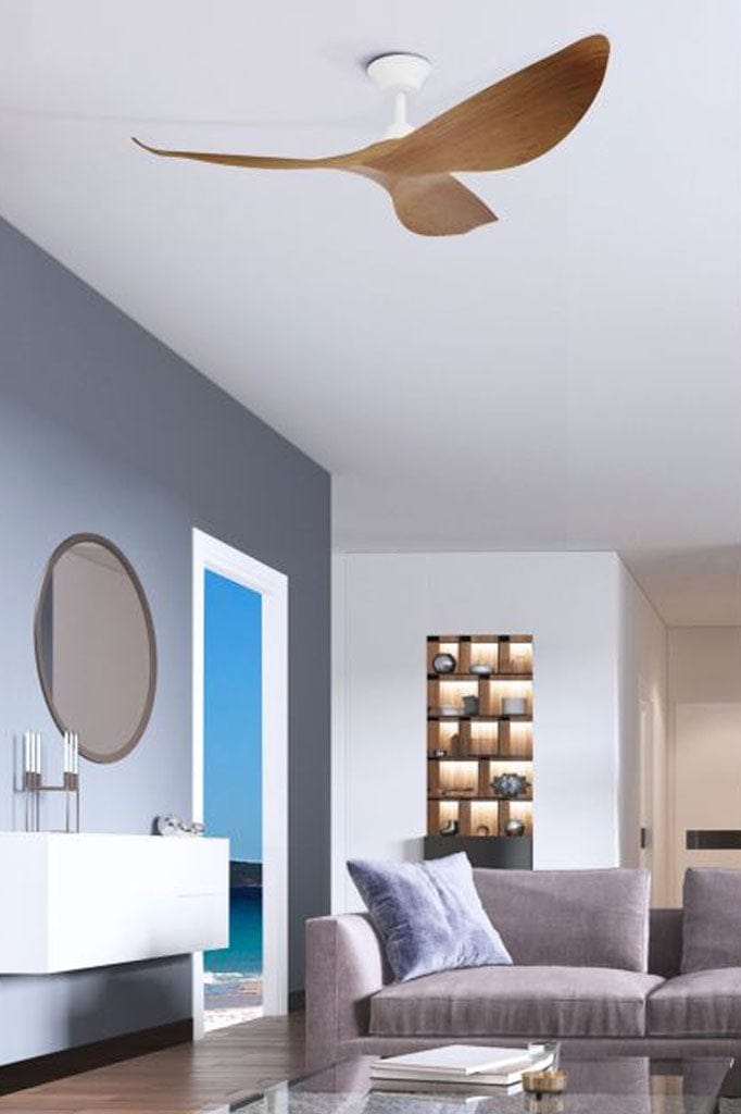 Cabarita 50 DC Ceiling Fan with Remote Control - Energy Efficient, Ultra Quiet, Modern Design - Perfect for Living Room, Bedroom, and Office Spaces