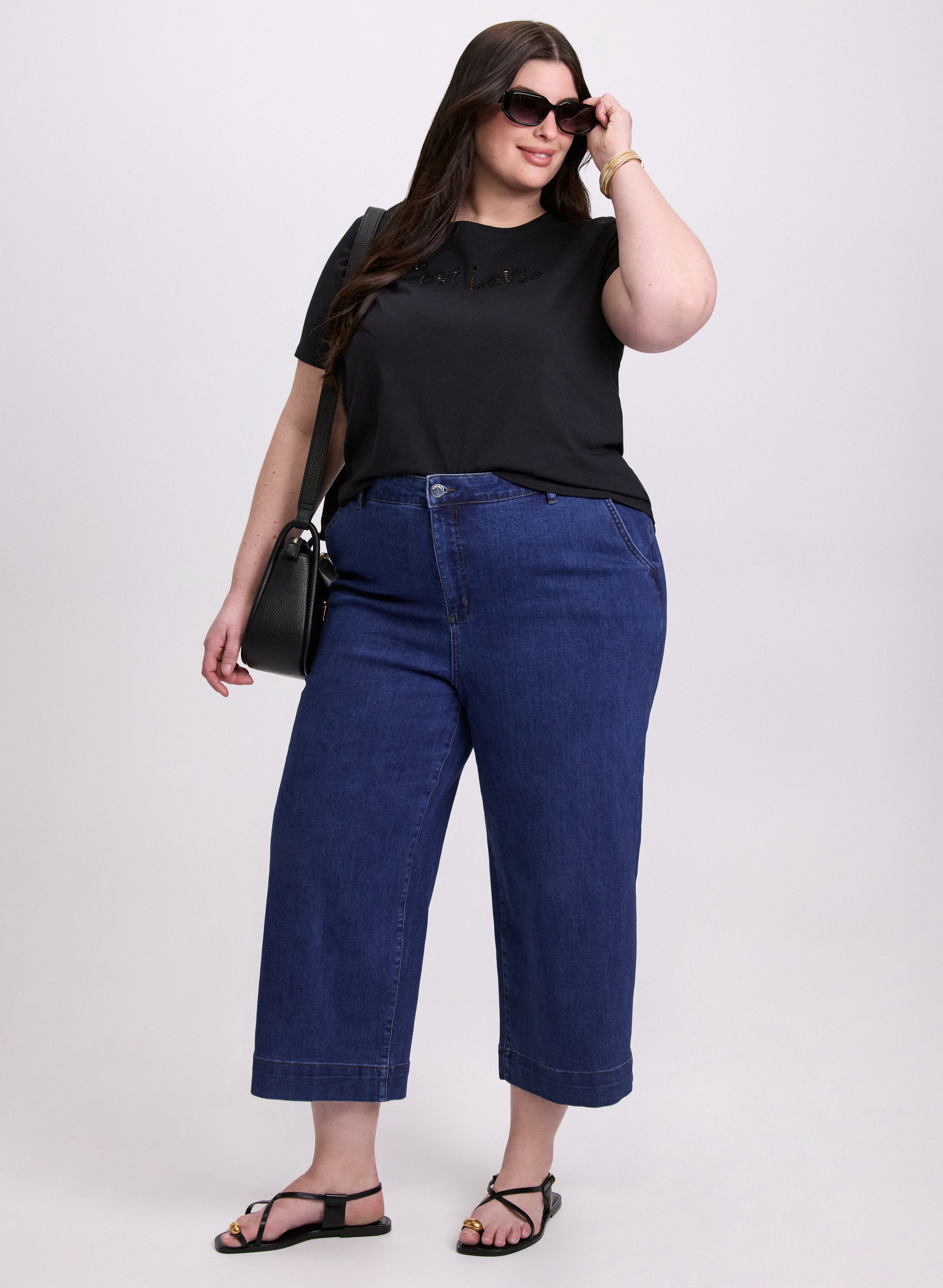 Trendy Cut Out Script T-Shirt for Women - Stylish Casual & Streetwear Fashion - Perfect for Everyday Wear, Outings & Social Events