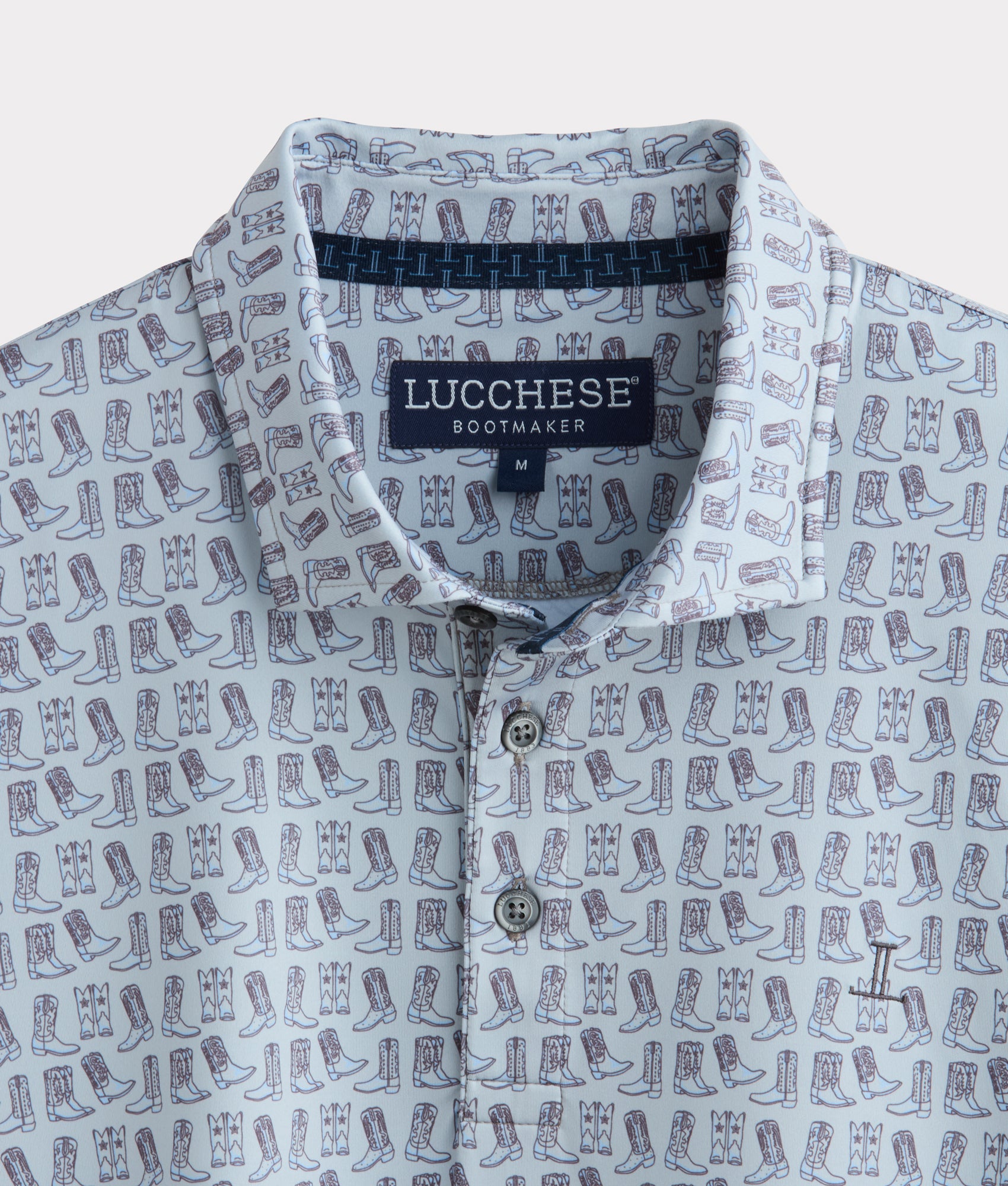 Lucchese Men's Golf Polo Shirt - Breathable & Moisture-Wicking Performance Polo for Golf, Casual Wear & Outdoor Activities