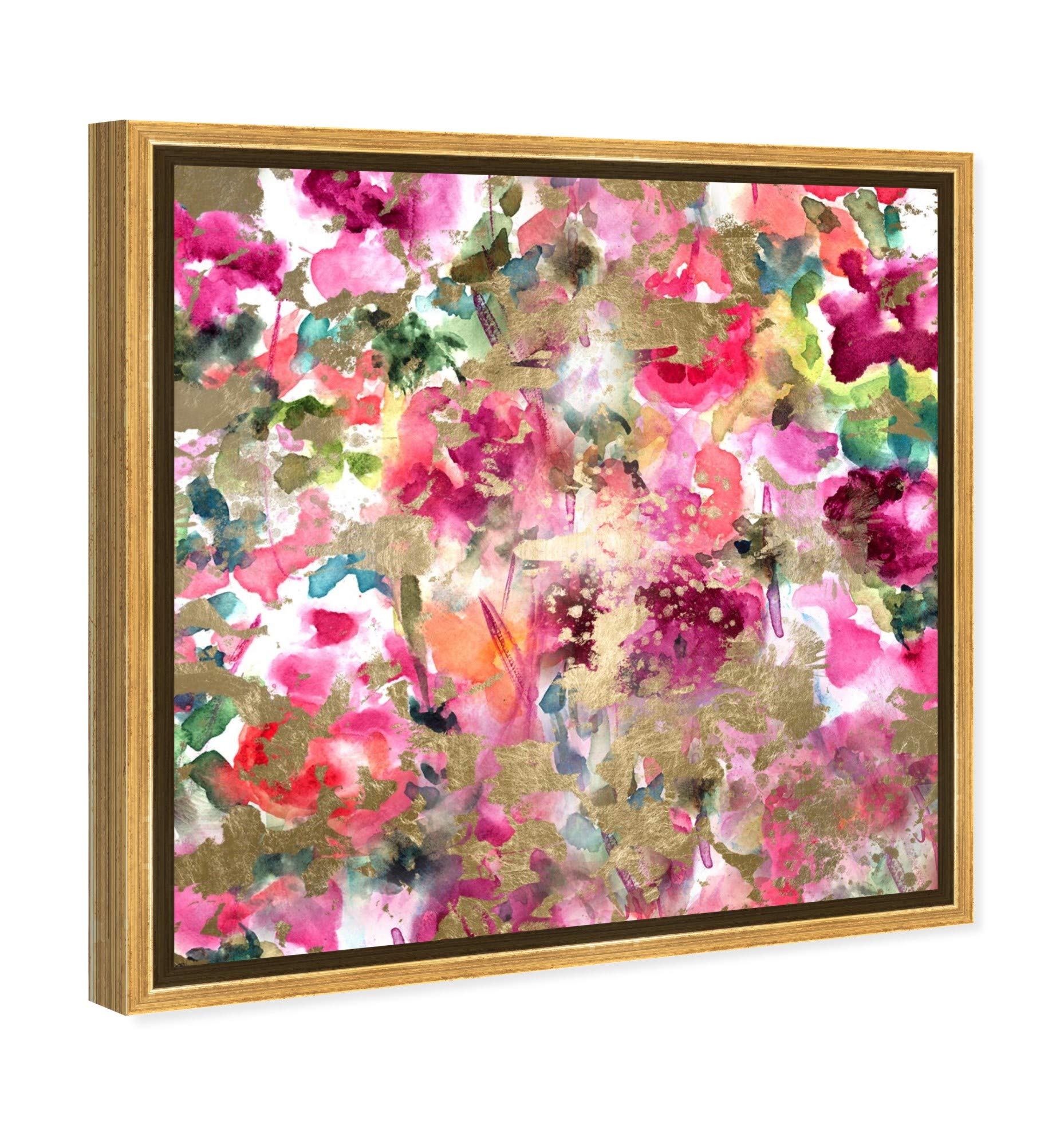 Floral and Botanical Framed Wall Art Canvas Prints - 'Wilderness' Gardens Nature Decor for Living Room, Bedroom & Office