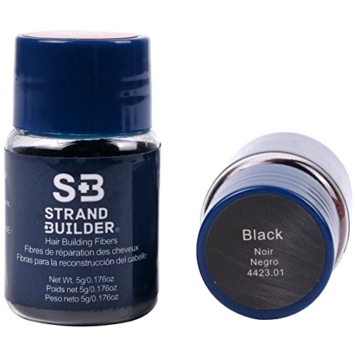 Natural Keratin Hair Building Fibers for Thinning Hair & Hair Loss - Undetectable Hair Thickener for Men & Women (5g, Black) | Instant Volume Boost for Daily Styling, Special Occasions & Confidence Building
