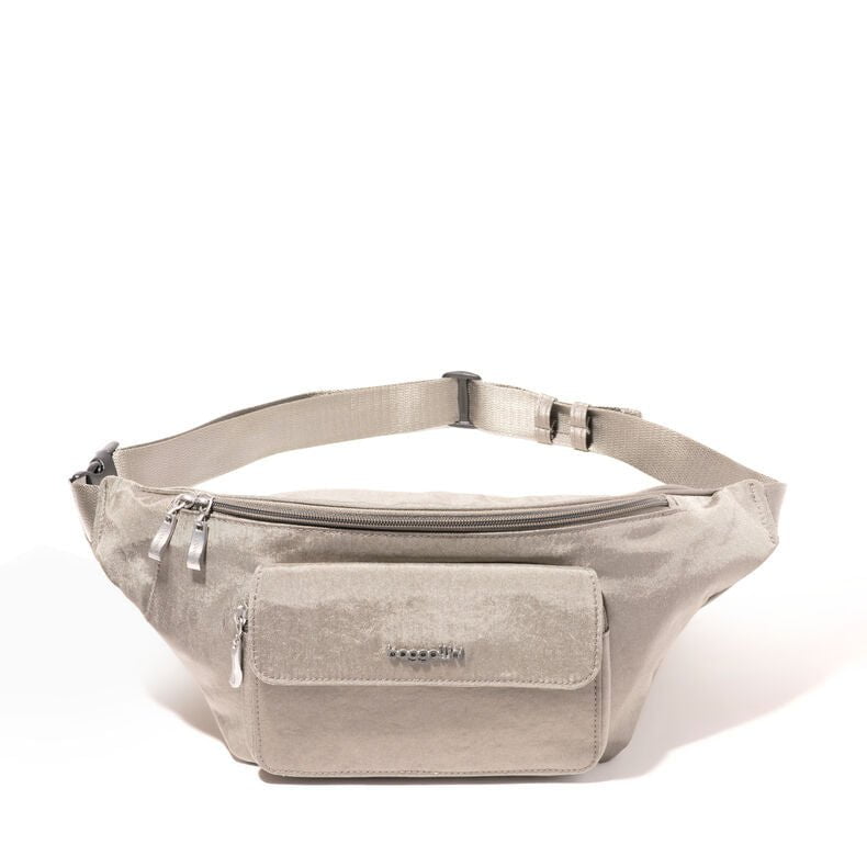 Baggallini Modern Everywhere Belt Bag Sling - Adjustable Waist Strap (28-32.5 Inches) - Hands-Free Crossbody Bag for Travel, Shopping & Outdoor Activities
