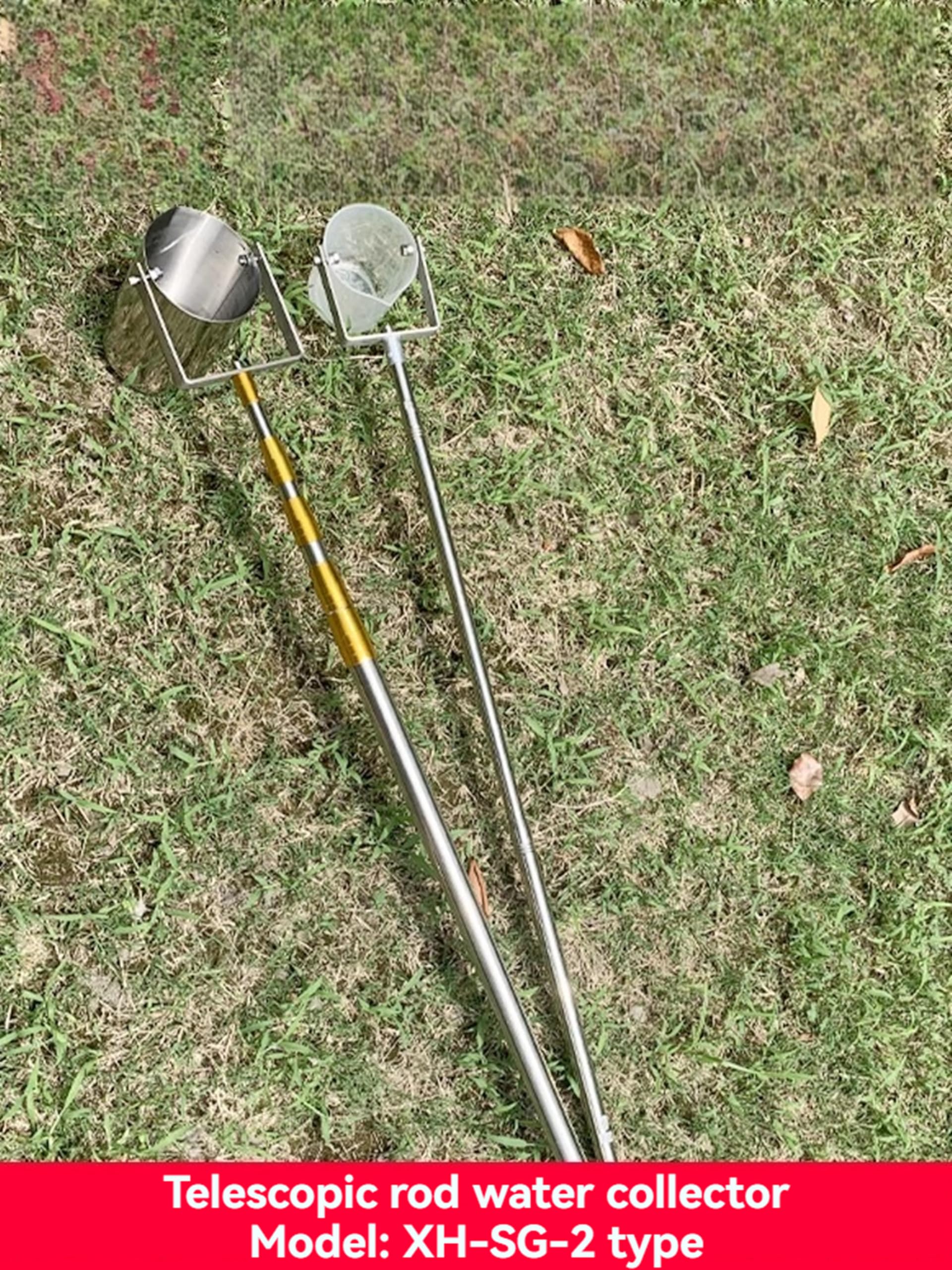 Stainless Steel Telescopic Water Sampling Pole - 5M Ultra Hard Industrial Extension Rod with 500ML Pendulum Beaker for Gold Panning, Pond Testing & Environmental Sampling