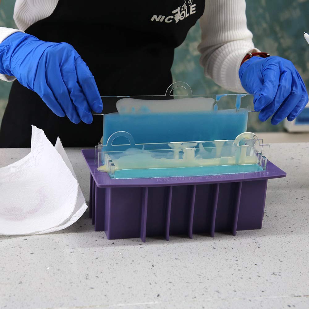 Premium Silicone Soap Mold with Acrylic Clapboard - DIY Handmade Soap Making Kit for Bath, Gift & Home Decor - Perfect for Crafters, Beginners & Professional Soap Makers