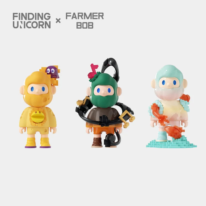 FARMER BOB Next Generation Pixel Universe Series Blind Box Collectible Toy Figures - Perfect for Anime Fans, Gift Giving & Home Decoration