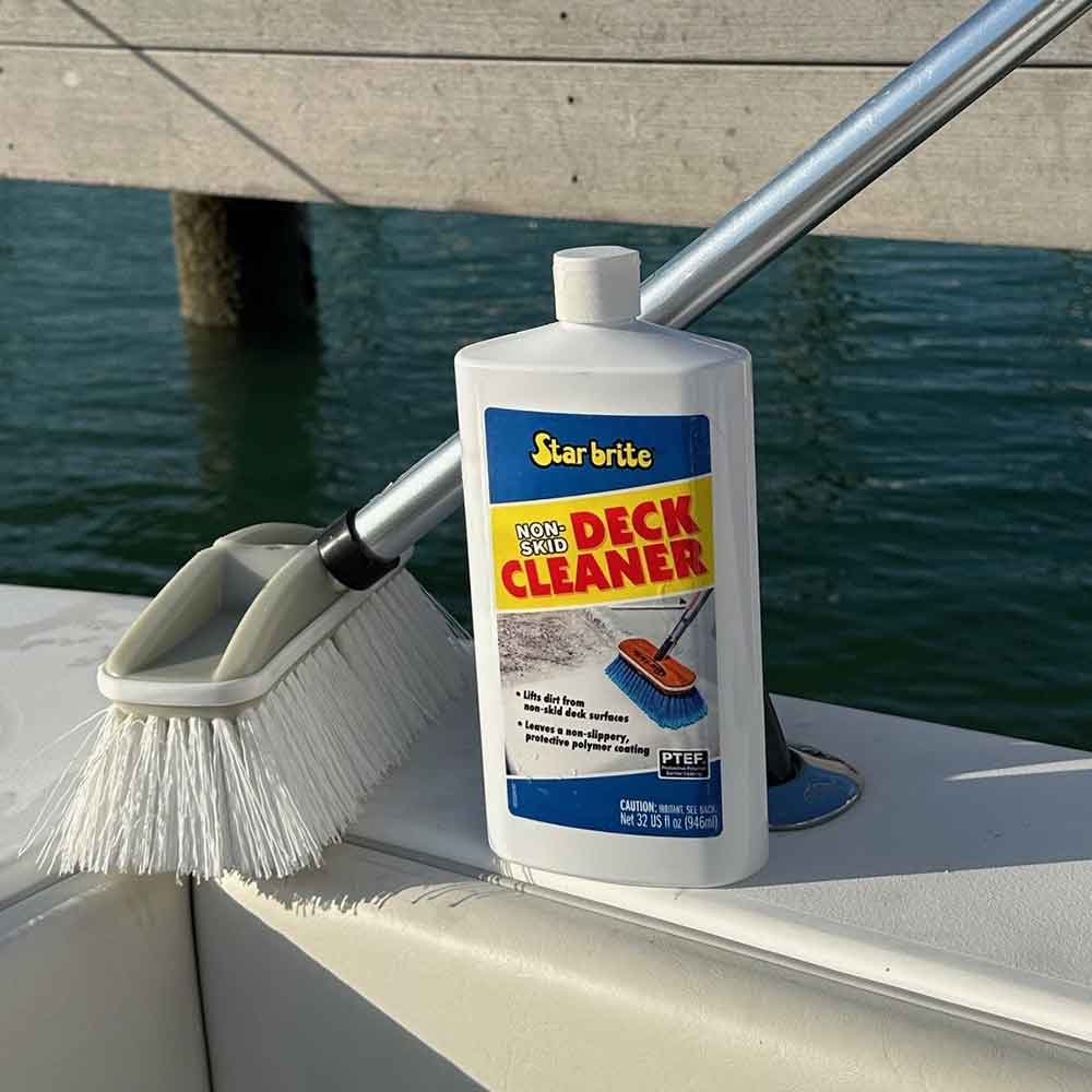 Star Brite 32oz Non-Skid Deck Cleaner - Marine Grade Boat & Dock Cleaner for Non-Slip Surfaces | Perfect for Boats, Docks, Pools & Outdoor Decks
