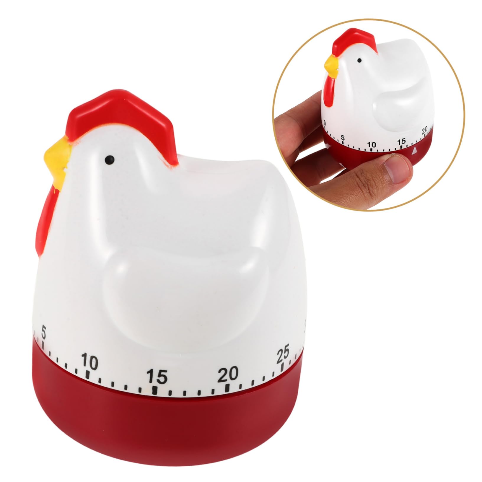 Cabilock Digital Kitchen Timer - Magnetic Countdown Clock for Baking, Cooking & Meal Prep | Cute Mechanical Timer with Strong Magnet for Ovens, Fridges & Workspaces