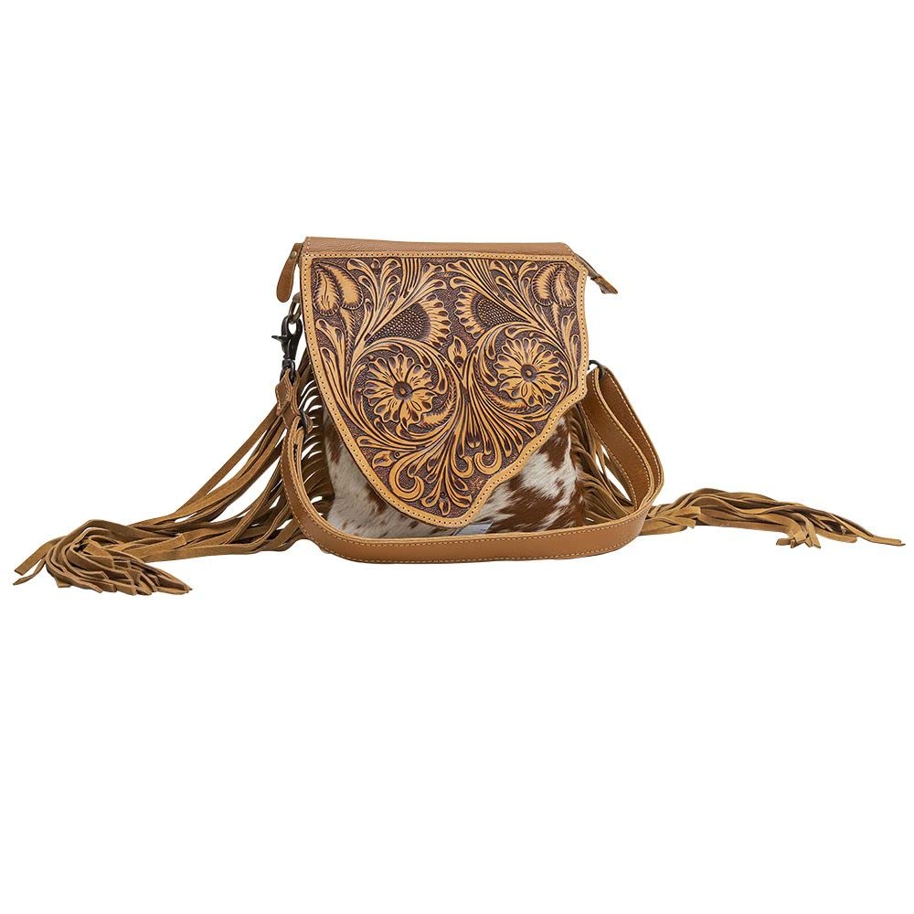 Myra Genuine Leather Crossbody Purse for Women - Western Style Concealed Carry Handbag with Adjustable Strap | Perfect for Everyday Use, Travel & Outdoor Activities