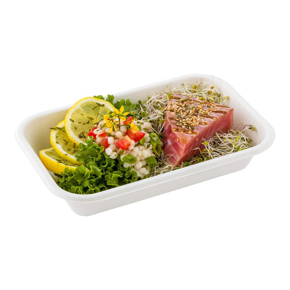 Eco-Friendly 24oz Bagasse Salad Bowls - Microwavable & Sturdy for Restaurants