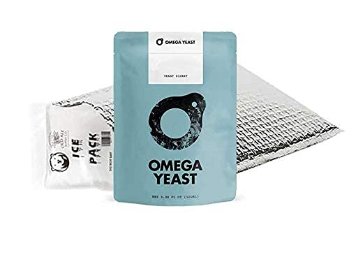 Premium Omega Yeast British Ale V - Liquid Beer Yeast with Cold Pack & Heat Shield for Home Brewing & Craft Beer Making - Perfect for Ales, IPAs & Stouts