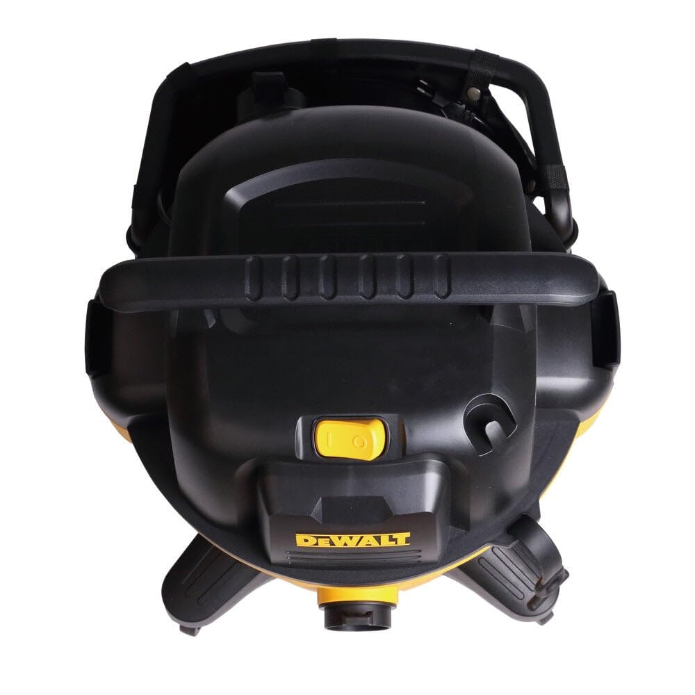 **DEWALT 12 Gallon Poly Wet/Dry Vacuum Cleaner, 5.5 HP Powerful Shop Vac for Workshop, Jobsite & Commercial Use – Large Capacity, Durable Yellow Design (DXV12P) – Ideal for Cleaning Dust, Spills & Debris in Garages, Construction Sites & Factories**